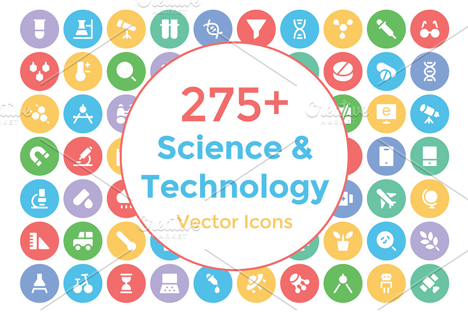 275+ Science and Technology Icons in Graphics - product preview 8