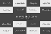 16 Type-Only Logos