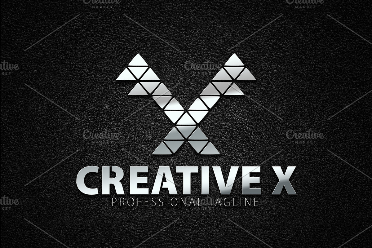 Creative / X Letter Logo in Logo Templates - product preview 8