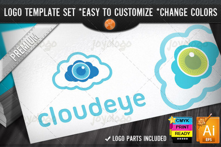 Protection Security Cloud Eye Logo in Logo Templates - product preview 8