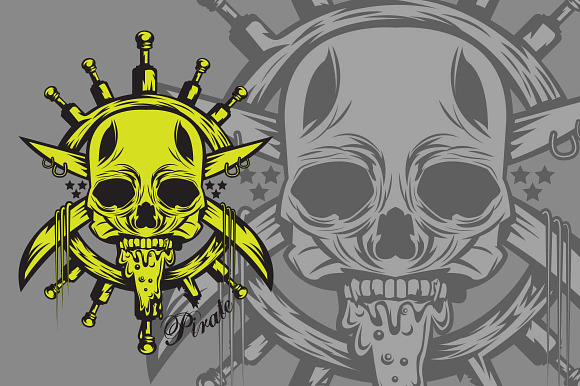 Vector Skull in Illustrations - product preview 1
