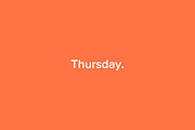 Thursday Portfolio Theme - HTML/CSS