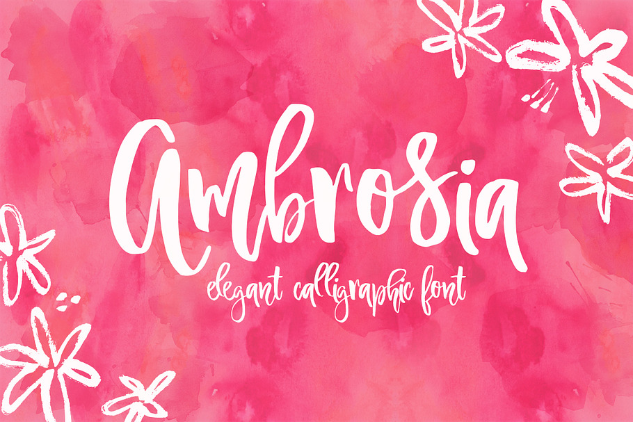 Ambrosia Script in Script Fonts - product preview 8
