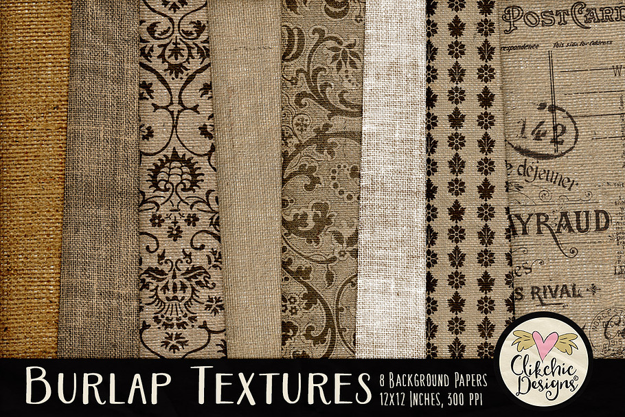 Burlap Texture Background Papers