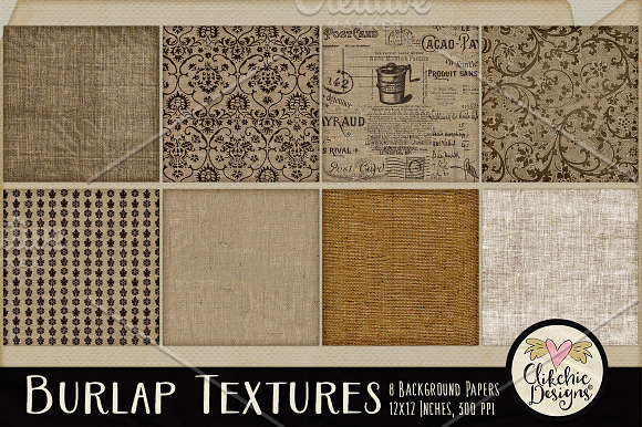 Burlap Texture Background Papers in Textures - product preview 1