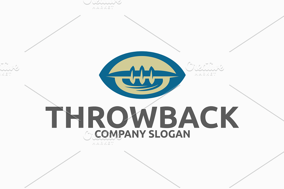 Throwback American Football Logo in Logo Templates - product preview 8