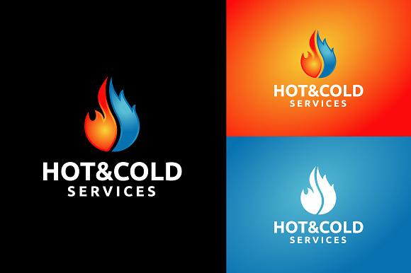 Hot and Cold Services in Logo Templates - product preview 1