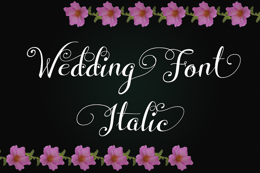 Wedding Font Italic in Script Fonts - product preview 8