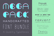 Handed Font Pack: 6 typefaces