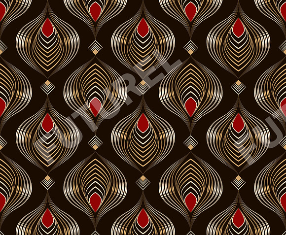 Seamless antique bronze pattern in Patterns - product preview 1