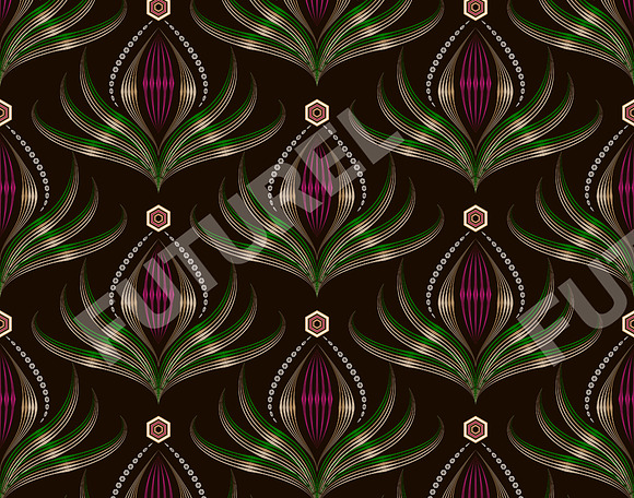Seamless pattern art deco print in Patterns - product preview 1