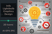 Info Lightbulb Graphics Design