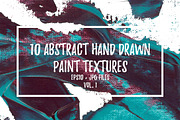 10 Abstract Paint Textures (EPS+JPG)