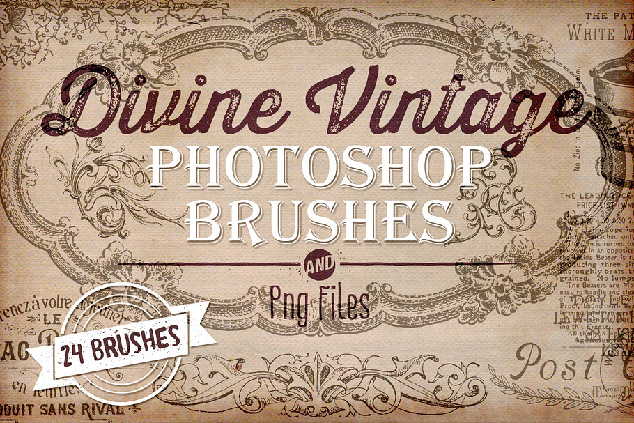 Divine Vintage Photoshop Brushes in Photoshop Brushes - product preview 8