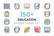 150+ Education Vector Icons 