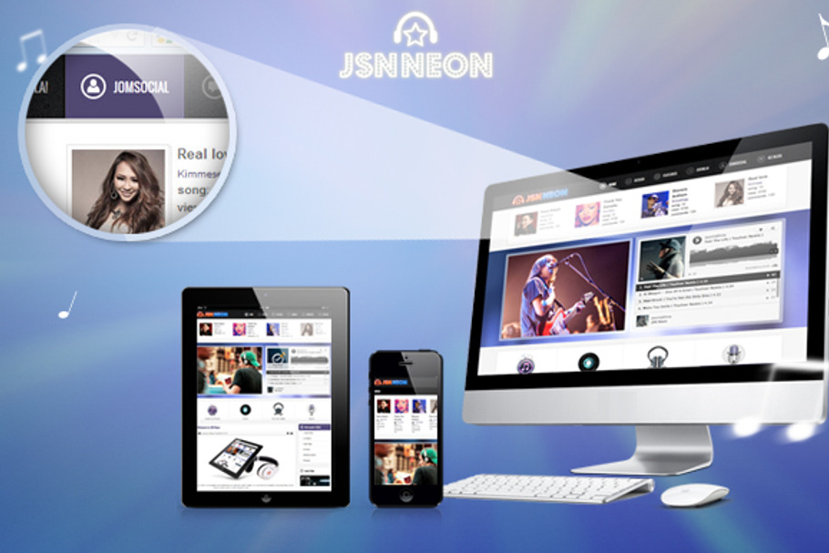 JSN Neon - Music Theme & JomSocial in Joomla Themes - product preview 8
