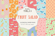 Fruit Salad Digital Paper Pack