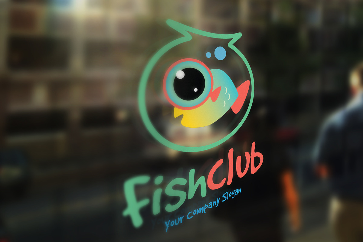 Fish Club in Logo Templates - product preview 8