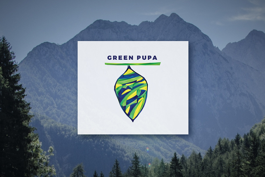 Green Pupa - Logo Design in Logo Templates - product preview 8