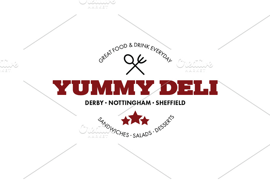 Yummy Deli Banner in Logo Templates - product preview 8