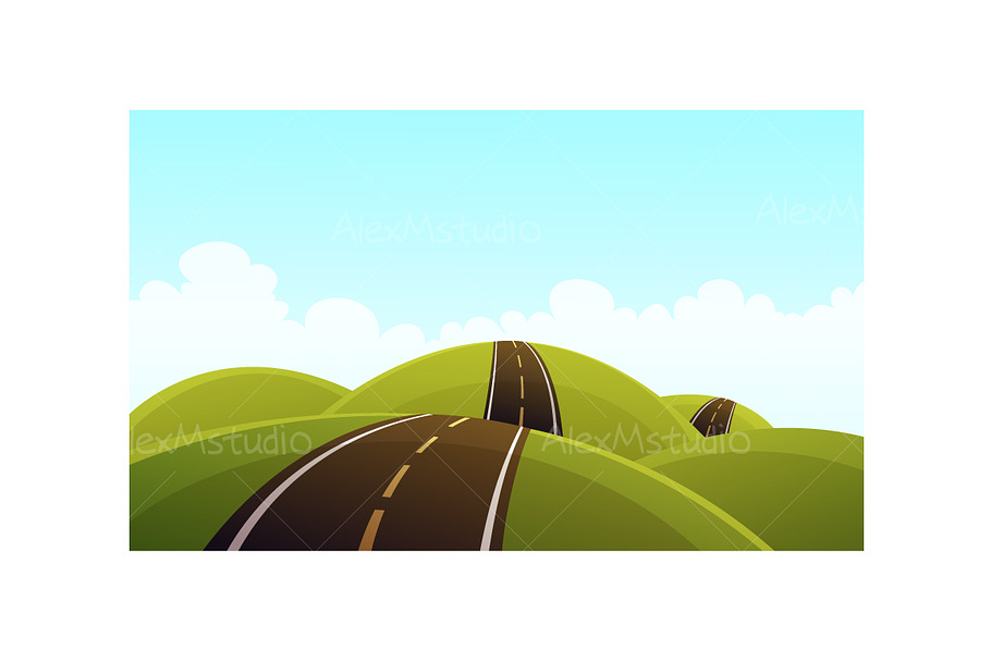 Hill Road in Illustrations - product preview 8
