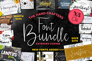 HandCrafters Font Bundle - 96% OFF