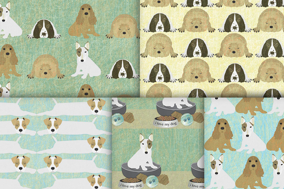 Cute Dog Paper Patterns