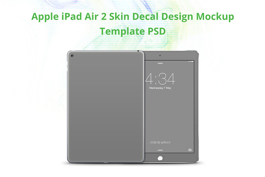 Apple iPad Air Skin Design Mock-up 