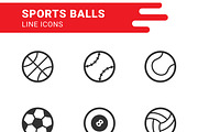 Sports Balls Vector set