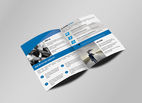 Bi-Fold Business Brochure Template in Brochure Templates - product preview 1