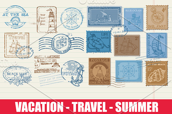 219 Vacations Summer Elements in Illustrations - product preview 1
