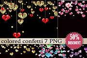 SALE Clipart Color confetti Heart 