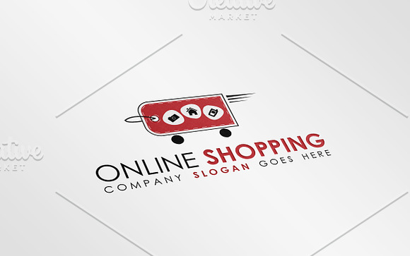 Simple E-Shop Logo Template in Logo Templates - product preview 3