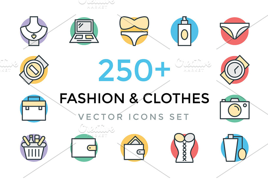 250+ Fashion and Clothes Icons 