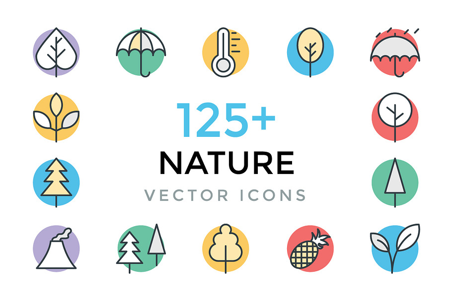 125+ Nature Vector Icons 