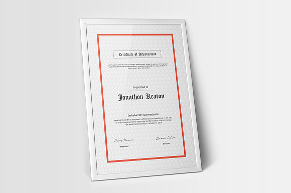 Multipurpose Certificate 03 in Stationery Templates - product preview 5