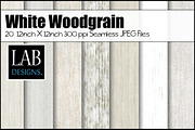 20 White Seamless Woodgrain Textures