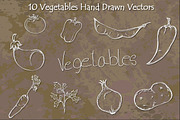 Vegetables Hand Drawn Vectors