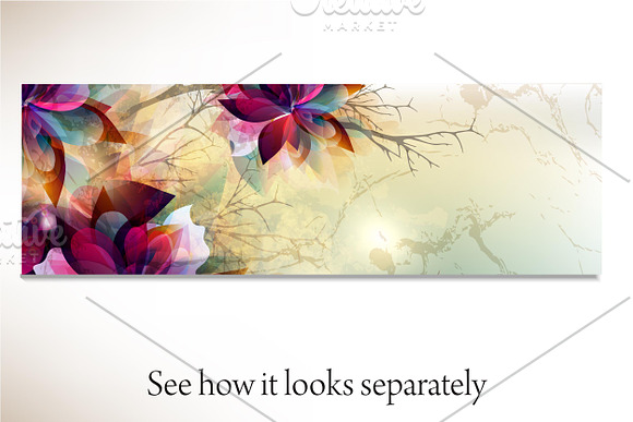 A collection of floral templates in Brochure Templates - product preview 2