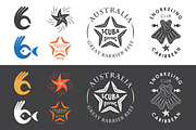 Snorkeling club emblems