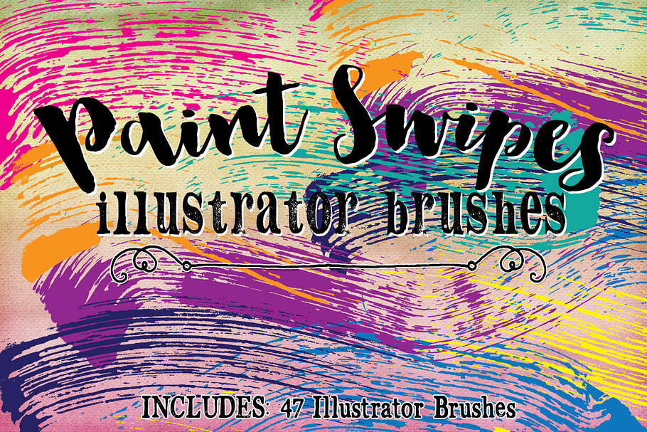 Paint Swipes Illustrator Brushes