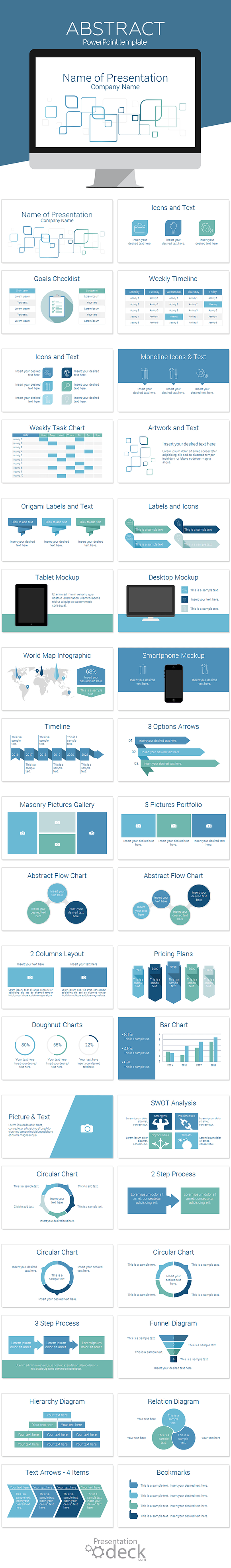 Abstract PowerPoint Template in Presentation Templates - product preview 1