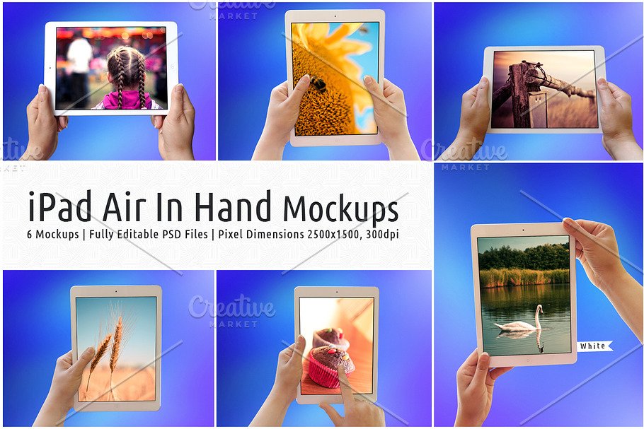 Air Tab in Hand Mockups in Mobile & Web Mockups - product preview 8