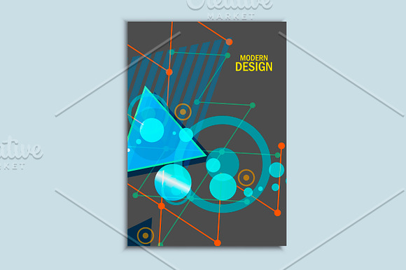 Abstract geometric image bundle in Brochure Templates - product preview 3