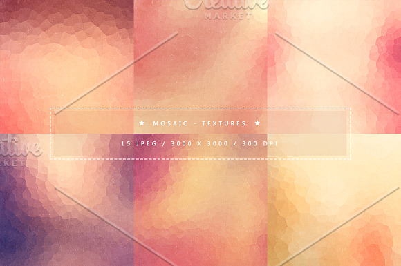 15 Mosaic Backgrounds in Textures - product preview 2