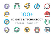 100+ Science and Technology Icons 
