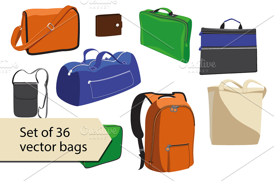 Vector bags in Illustrations - product preview 8