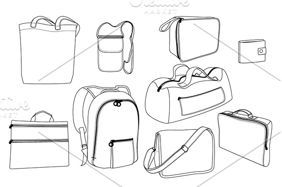 Vector bags in Illustrations - product preview 1