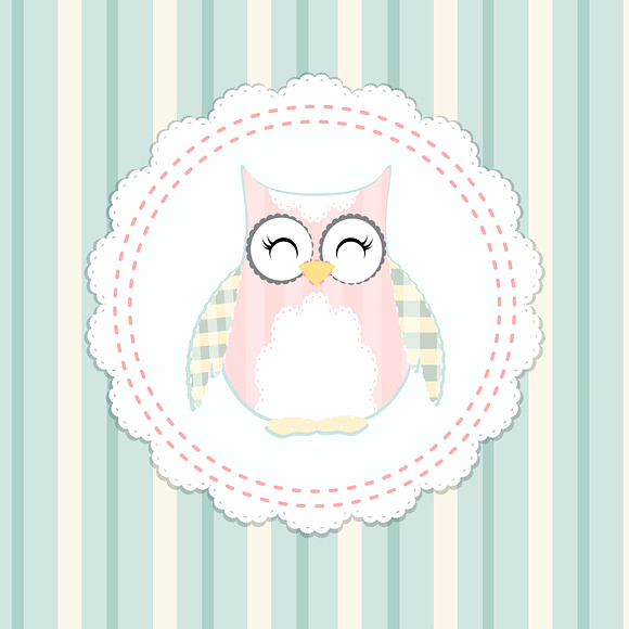little owls vector in Templates - product preview 1
