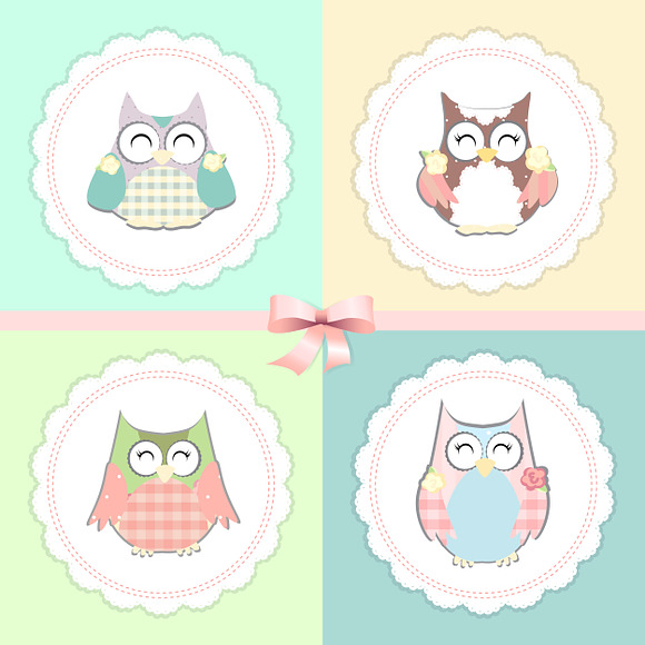 little owls vector in Templates - product preview 2